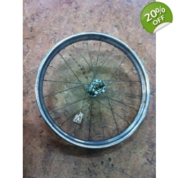 14x1 3/8 ISO 288 Chrome Steel Front Wheel