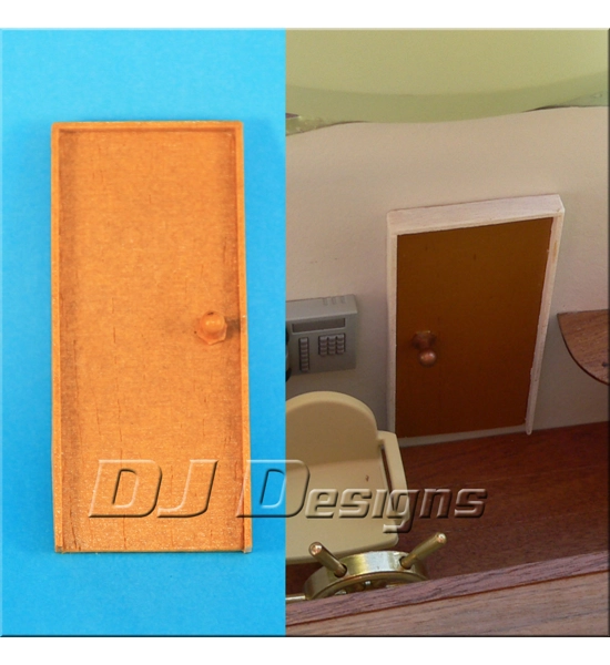 Model Boat Cabin Door Type 1