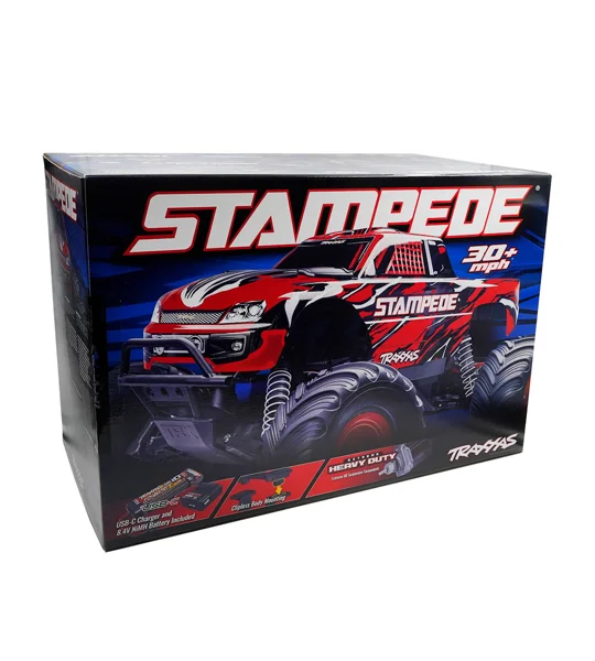 Traxxas 1/10 Stampede Blue X 2WD Brushed HD incl battery & USB-C Charger