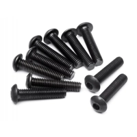 Button Head Screws - M3x14mm (Hex Socket/10pcs)