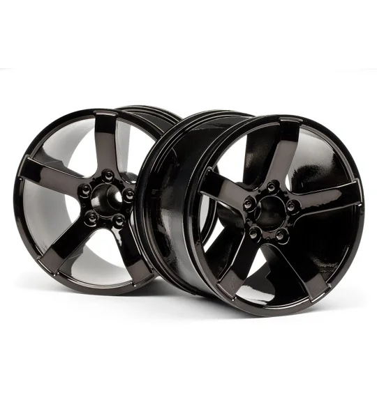 Bullet Spoked Wheels Black Chrome (2)