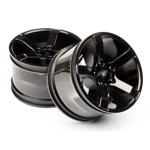 Bullet Spoked Wheels Black Chrome (2) Bullet Spoked Wheels Black Chrome (2)