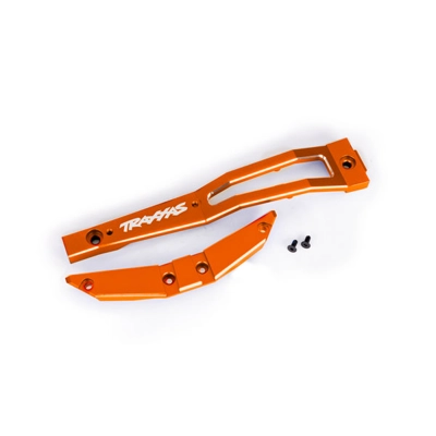 Chassis brace, front, 6061-T6 aluminum (orange-anodized/ 2.5x6mm CCS (with threadlock) (2)