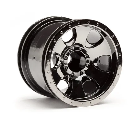 Savage XS Warlock Wheels Black Chrome 2.2in (Pair)
