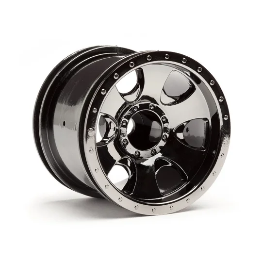 Savage XS Warlock Wheels Black Chrome 2.2in (Pair)