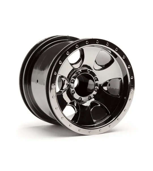 Savage XS Warlock Wheels Black Chrome 2.2in (Pair)