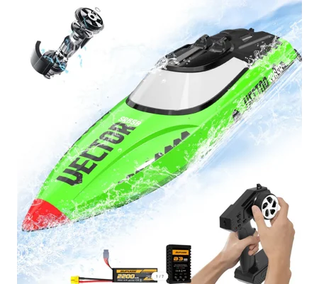 Volantex RC Vector SR65B Brushless RC Boat RTR - Green