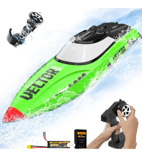 Volantex RC Vector SR65B Brushless RC Boat RTR - Green