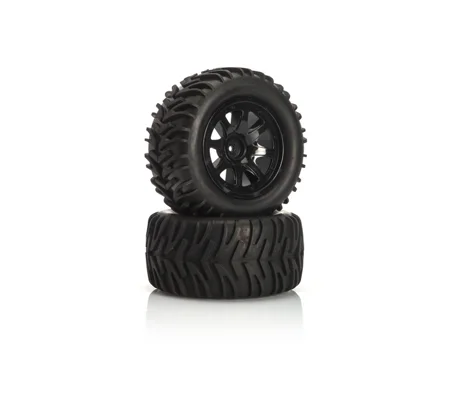 S10 Blast MT - VTEC 1/10 Preglued Tire (2pcs), black rim