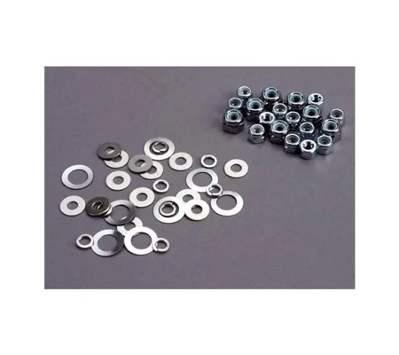 Nut set lock nuts (3mm (11) and 4mm(7)) washer set