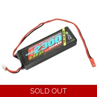 VOLTZ 2300mah 2S 6.6V RX LiFe STRAIGHT BATTERY PACK