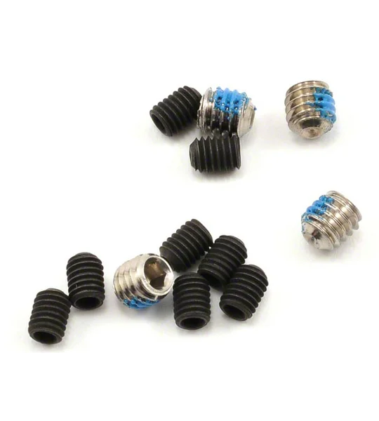 Set (grub) screws 3x4mm (8)/ 4x4mm (stainless) (4)