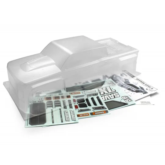 GTXL-6 Kingcab Clear Truck Body (Savage XL)