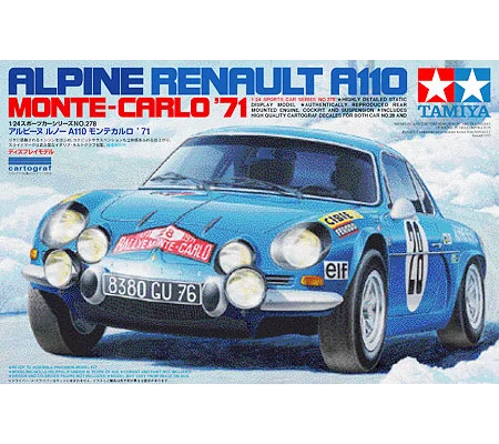 Alpine A110 Monte-Carlo '71 - 1:24 Plastic model