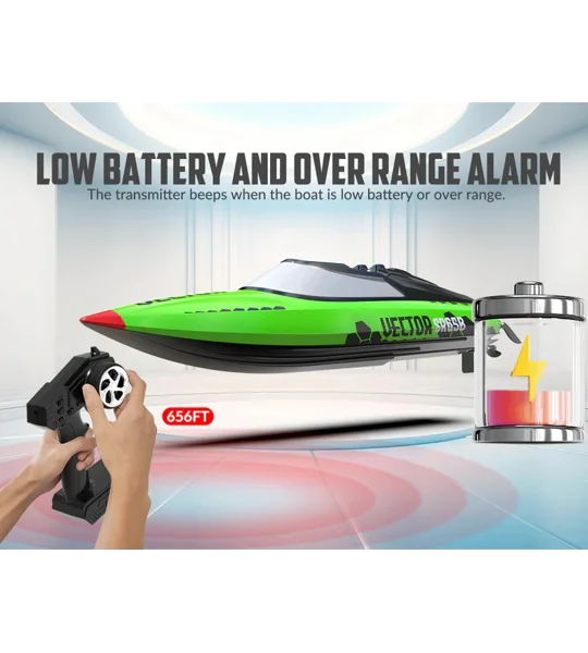 Volantex RC Vector SR65B Brushless RC Boat RTR - Green