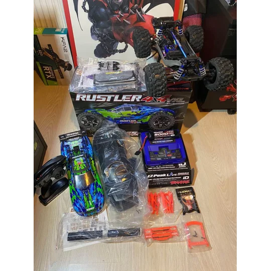 (USED) Traxxas Rustler 4X4 VXL Brushless RTR 1/10