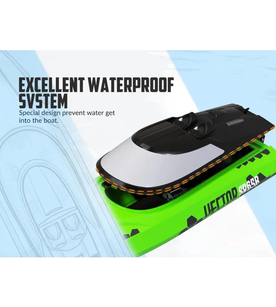 Volantex RC Vector SR65B Brushless RC Boat RTR - Green