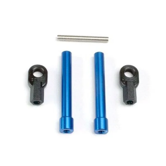 Bellcrank posts aluminum (2)/ steering link threaded rod (3x25mm)/ long rod ends (2)