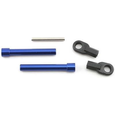 Bellcrank posts aluminum (2)/ steering link threaded rod (3x25mm)/ long rod ends (2) Bellcrank posts aluminum (2)/ steering link threaded rod (3x25mm)/ long rod ends (2)
