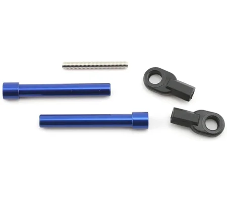 Bellcrank posts aluminum (2)/ steering link threaded rod (3x25mm)/ long rod ends (2)