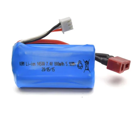 Battery Pack (Li-ion 7.4V, 800mAH), W/T-Plug