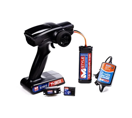 RC Set - Radio/Receiver, Servo, Battery and Charger