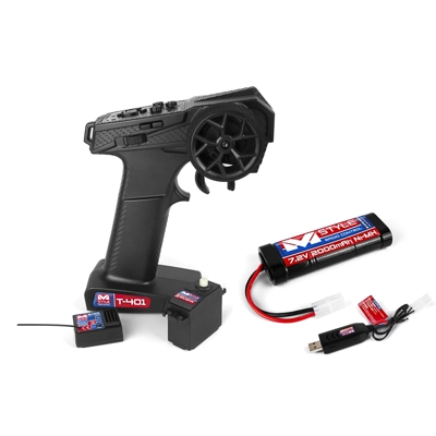 M-Style R/C Set - Radioset, Servo, Battery and Charger M-Style R/C Set - Radioset, Servo, Battery and Charger