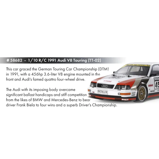 Audi V8 Touring DTM 1991 (TT-02) (No ESC/Radio)