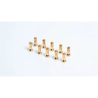 4mm Gold connectors - WorksTeam - 14mm length (10 pcs.)