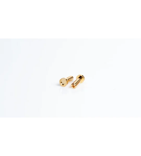 4mm Gold connectors - WorksTeam - 14mm length (10 pcs.)