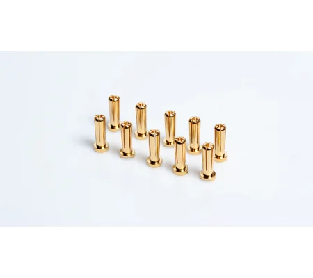 5mm Gold connectors - WorksTeam - 18mm length (10 pcs.)