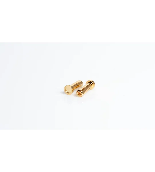5mm Gold connectors - WorksTeam - 18mm length (10 pcs.)