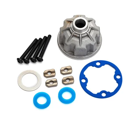 Carrier, differential (aluminum)/ x-ring gaskets (2)/ ring gear gasket/ spacers (4)/ 12.2x18x0.5 MW