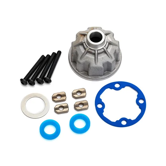 Carrier, differential (aluminum)/ x-ring gaskets (2)/ ring gear gasket/ spacers (4)/ 12.2x18x0.5 MW