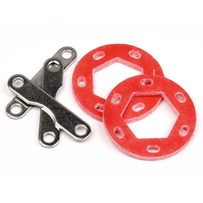 Dual Fiberglass Brake Disk Plate Set