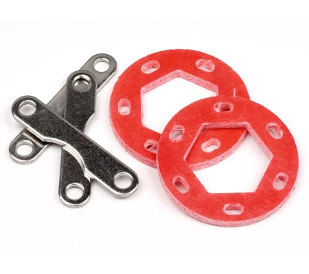 Dual Fiberglass Brake Disk Plate Set