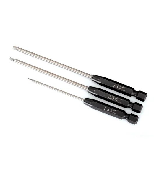 Speed Bit Set, hex driver, 3-piece straight (1.5mm, 2.0mm, 2.5mm)