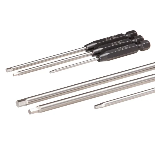 Speed Bit Set, hex driver, 3-piece straight (1.5mm, 2.0mm, 2.5mm)