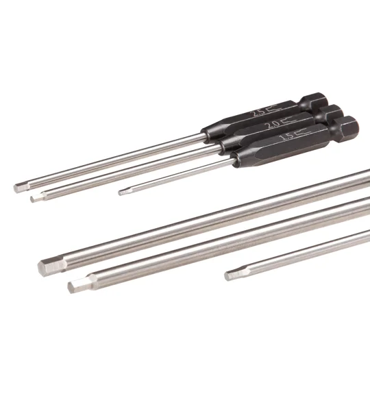 Speed Bit Set, hex driver, 3-piece straight (1.5mm, 2.0mm, 2.5mm)