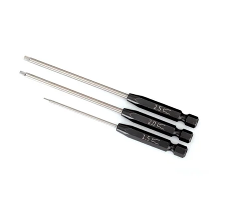 Speed Bit Set, hex driver, 3-piece straight (1.5mm, 2.0mm, 2.5mm)