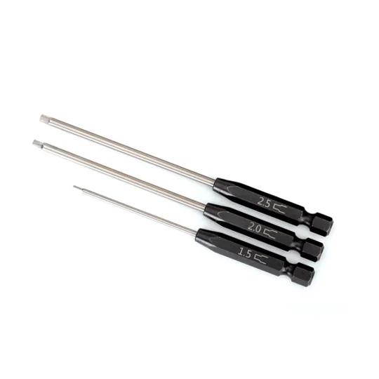 Speed Bit Set, hex driver, 3-piece straight (1.5mm, 2.0mm, 2.5mm)