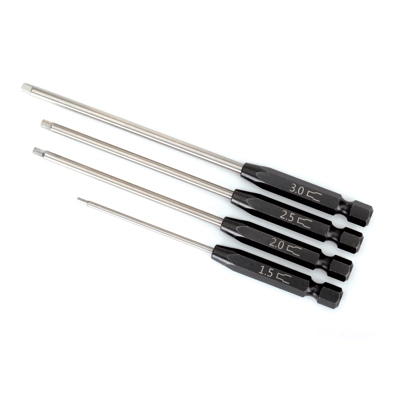 Speed Bit Set, hex driver, 4-piece straight (1.5mm, 2.0mm, 2.5mm, 3.0mm) Speed Bit Set, hex driver, 4-piece straight (1.5mm, 2.0mm, 2.5mm, 3.0mm)