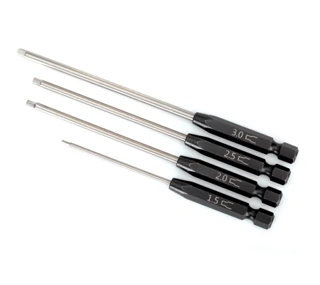 Speed Bit Set, hex driver, 4-piece straight (1.5mm, 2.0mm, 2.5mm, 3.0mm)