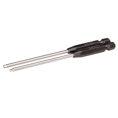 Speed Bit Set, hex driver, 2-piece ball-end (2.0mm, 2.5mm), 1/4" drive