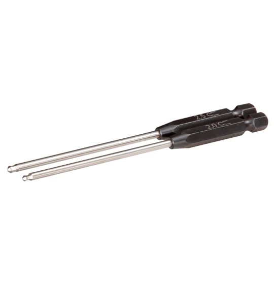 Speed Bit Set, hex driver, 2-piece ball-end (2.0mm, 2.5mm), 1/4" drive