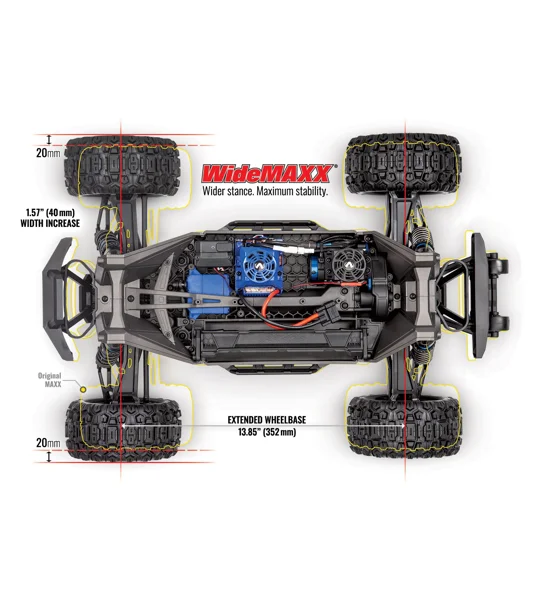 Traxxas WideMaxx Maxx V2 - BLUE