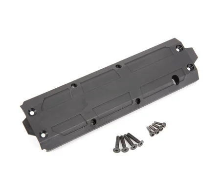 Skidplate, center/ 4x20 CCS (4)/ 3x10 CS (4) (fits Maxx® with extended chassis (352mm wheelbase))