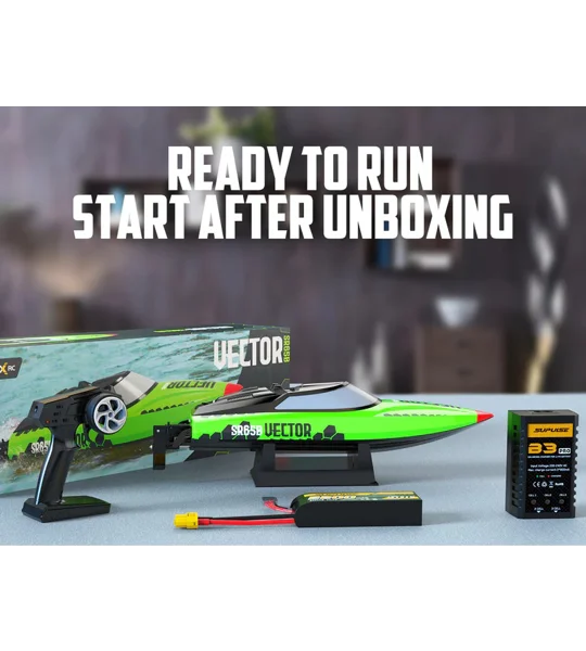 Volantex RC Vector SR65B Brushless RC Boat RTR - Green