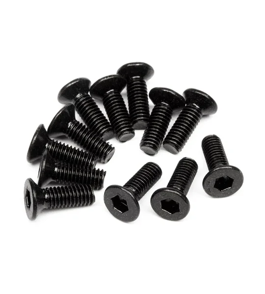 FLAT HEAD SCREW M2.6x8mm (HEX SOCKET/12pcs)