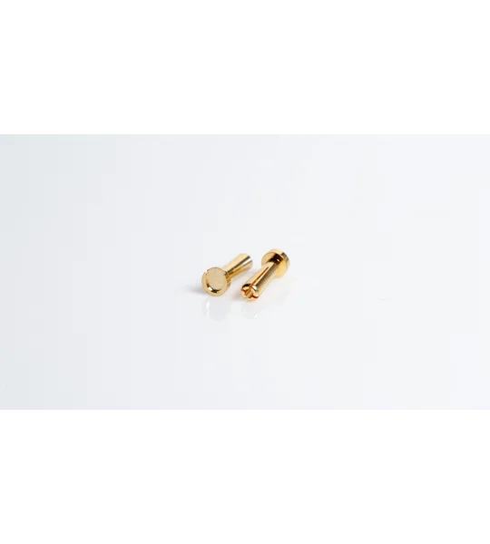 4mm Gold connectors - WorksTeam - 18mm length (10 pcs.)